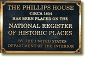 Phillips House plaque